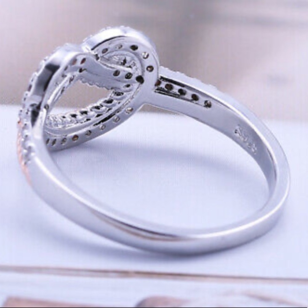 NEW 925 Sterling Silver Two tone Ring - Picture 5 of 5